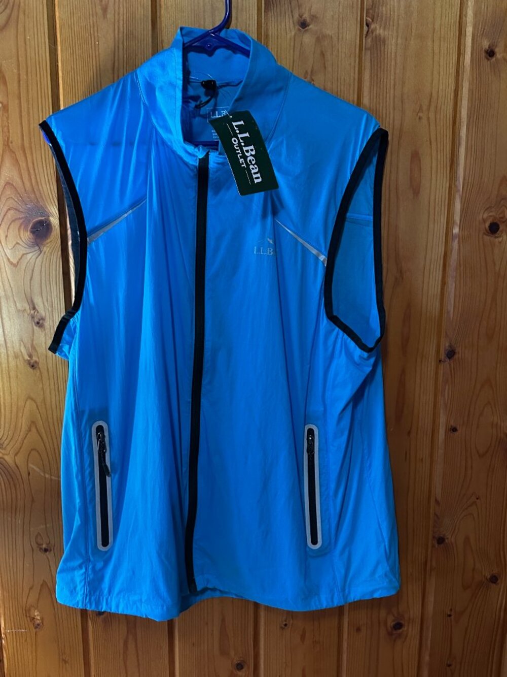 L.L. Bean Men's XL Blue Runners Vest - NWT